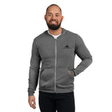 Sledaddicz Embroidered Lightweight Zip-Up Hoodie