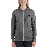Sledaddicz Embroidered Lightweight Zip-Up Hoodie